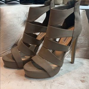 Steve Madden Grey Suede Heels